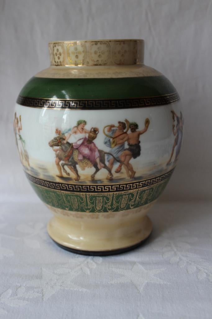 Antieke Porzellanfabriek Wehhinger & Co vaas c 1921, Ophalen of Verzenden