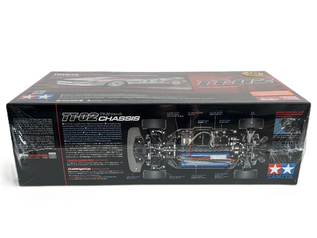 Tamiya 58718 1/10 R/C Toyota Celica GT-Four (ST165) TT-02 rc, Elektro, Nieuw, Ophalen of Verzenden, Schaal 1:10