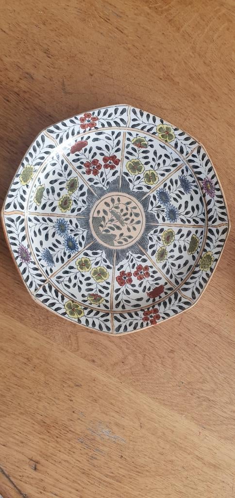 Japans imari porselein bord bloemen keramiek, Ophalen of Verzenden