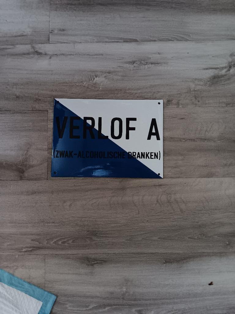 Emaille reclamebord, Ophalen, Gebruikt, Reclamebord