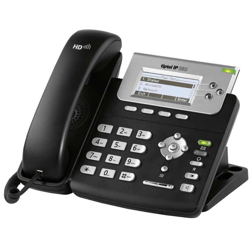 Tiptel IP 282 VoIP telefoon voor 3 lijnen, Verzenden, Gebruikt