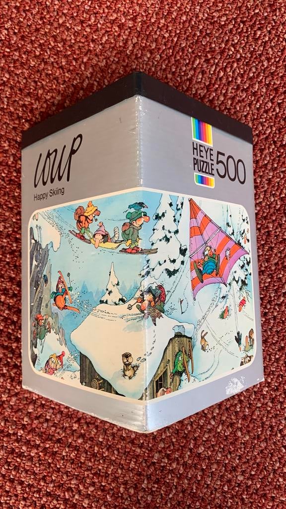Heye puzzel Loup Happy Skiing 500 stukjes, Ophalen of Verzenden, 500 t/m 1500 stukjes, Zo goed als nieuw