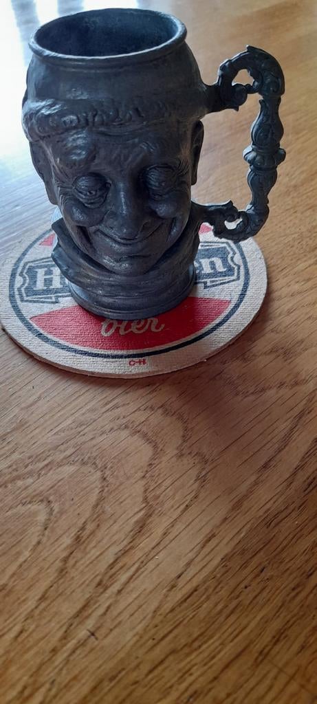 Oud tinnen drinkbekertje, Ophalen of Verzenden