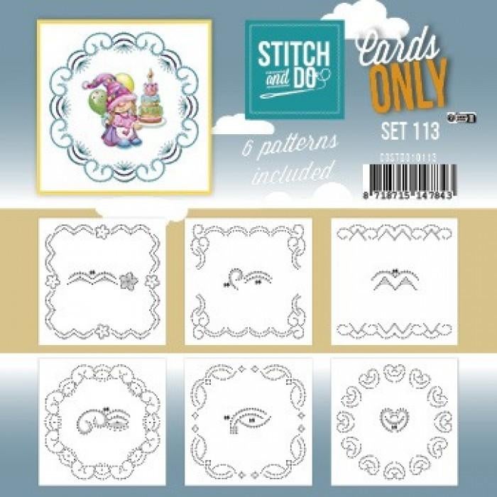 Stitch and Do Cards only 113 en 6 verschillende oplegkaartje, Hobby en Vrije tijd, Kaarten | Zelf maken, Blanco kaart of Basiskaart