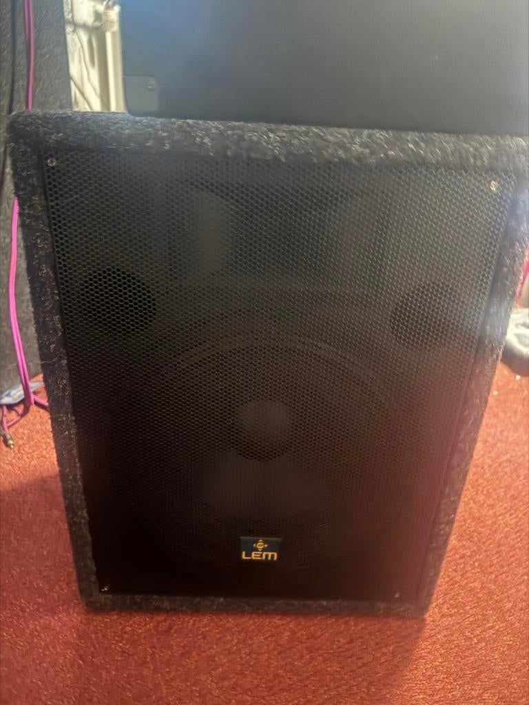 Lem speakers 2 stuks 250 watt, Overige merken, Gebruikt, Ophalen of Verzenden, 120 watt of meer