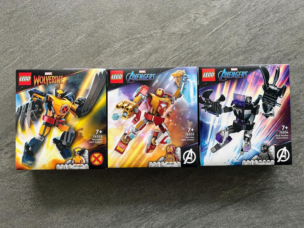 Lego Marvel Mech bundel 76202 76203 76204 *SEALED*, Marvel, Lego, Nieuw, Ophalen of Verzenden
