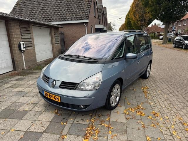 Renault Espace 3.5 AUT 2005 Blauw, Auto's, Zwart, 2000 kg, Blauw, 7 stoelen