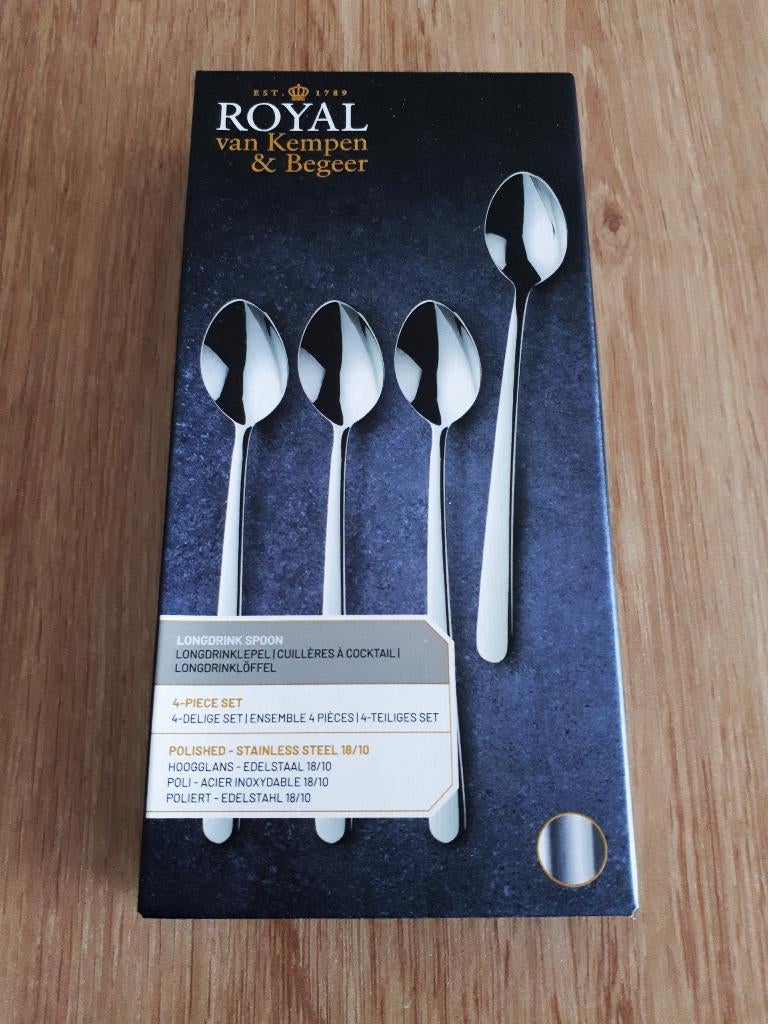 royal van kempen & begeer longdrinklepel, Nieuw, Ophalen of Verzenden, Rvs of Chroom, Vaatwasserbestendig
