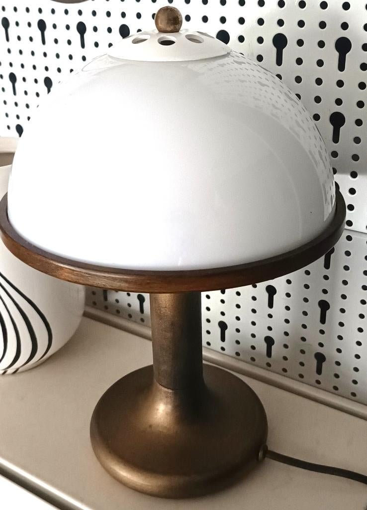Mushroom tafellamp -vintage in de stijl van Steinhauer 70s, Gebruikt, Vintage   design - Steinhauer  - Paddestoel lamp  - seventies