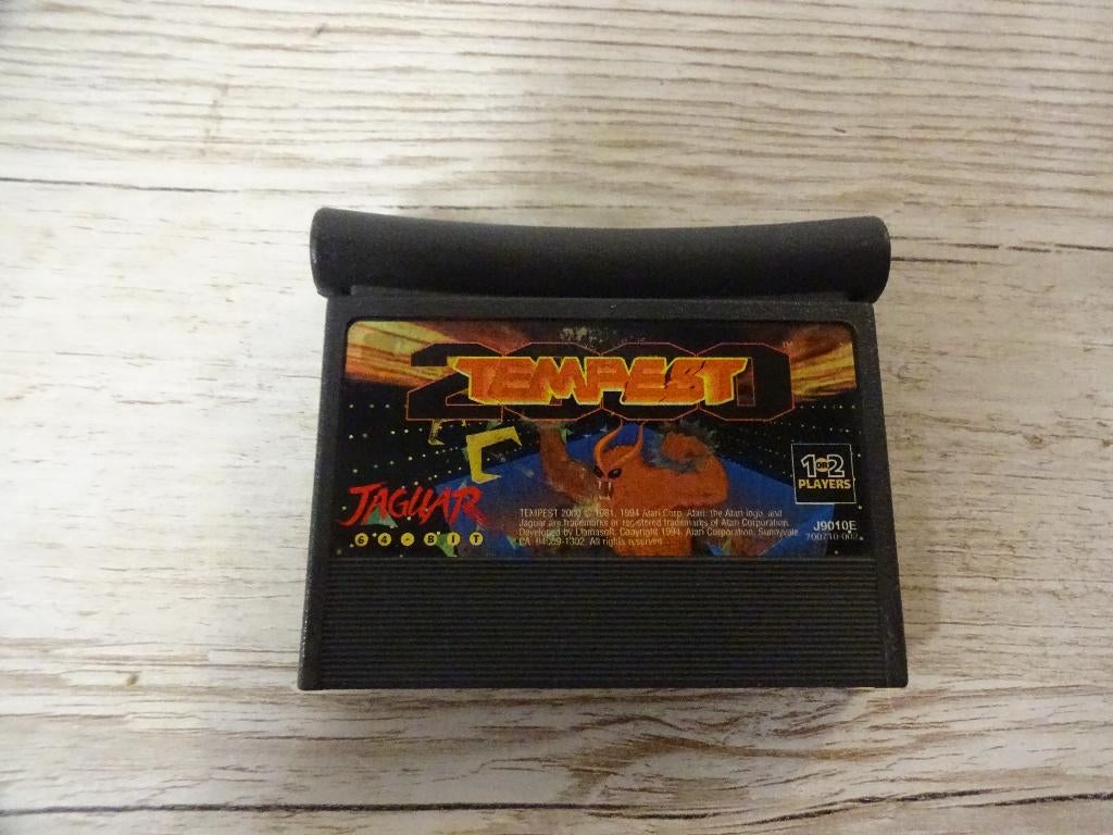 Vintage Atari Jaguar computer spel Tempest 2000 uit 1994, Spelcomputers en Games, 1 speler, Racen en Vliegen, Ophalen of Verzenden