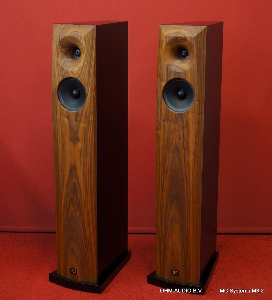 MC Systems M3.2, Notenhout Uitvoering, Nieuwstaat, Overige merken, Ophalen of Verzenden, Zo goed als nieuw, 60 tot 120 watt