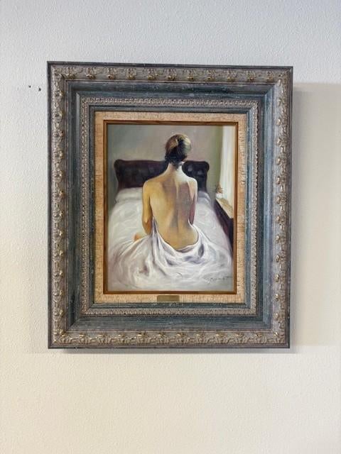 Schilderij : Dame met blote rug, Ophalen