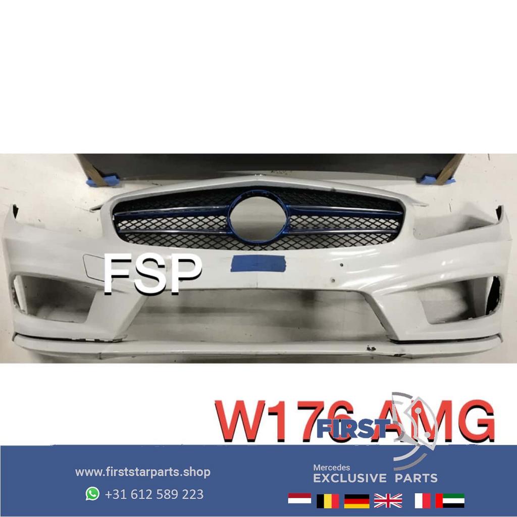 W176 A Klasse AMG Voorbumper Mercedes WIT ZWART GRIJS ORIGIN, Gebruikt, -, Voor, Ophalen of Verzenden