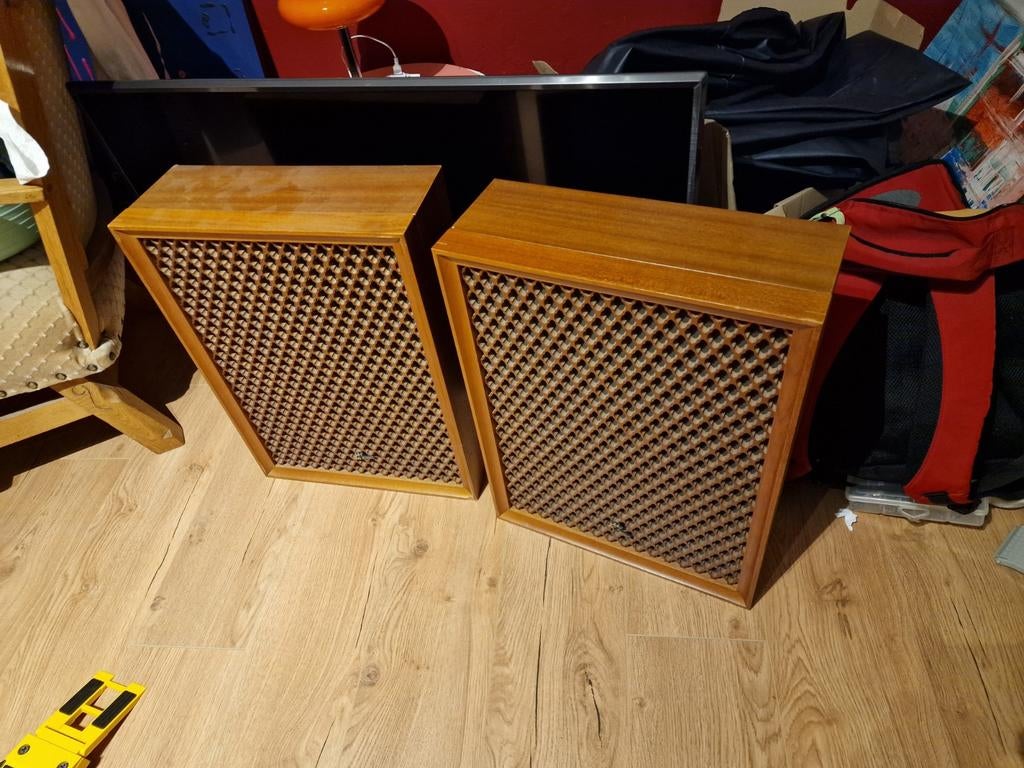 Sansui SL-7 wandspeaker, Audio, Tv en Foto, Luidsprekers, Ophalen, Minder dan 60 watt, Front, Rear of Stereo speakers, Overige merken