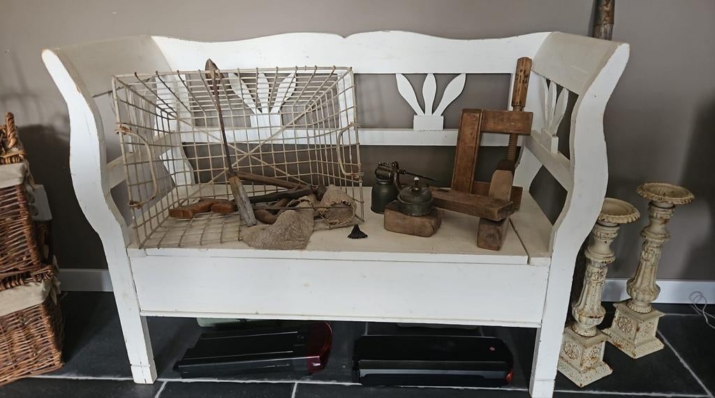 Klepbank  105 bij 42 en hoog 79 cm, Antiek en Kunst, Curiosa en Brocante, Ophalen