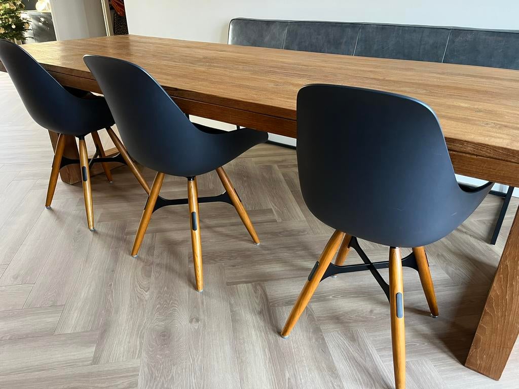 Eetkamerstoelen 3x, Drie, Zo goed als nieuw, Ophalen, Hout