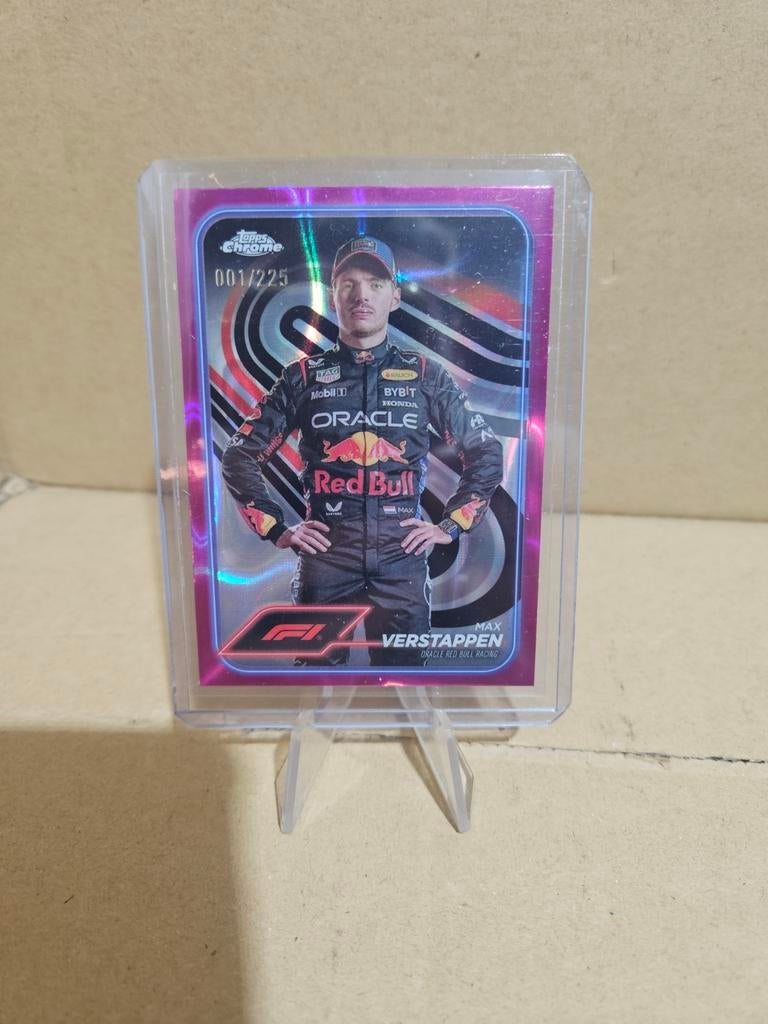 1 max verstappen topps chrome f1 2024 portrait /225 limited, Ophalen of Verzenden, Nieuw, Plaatje