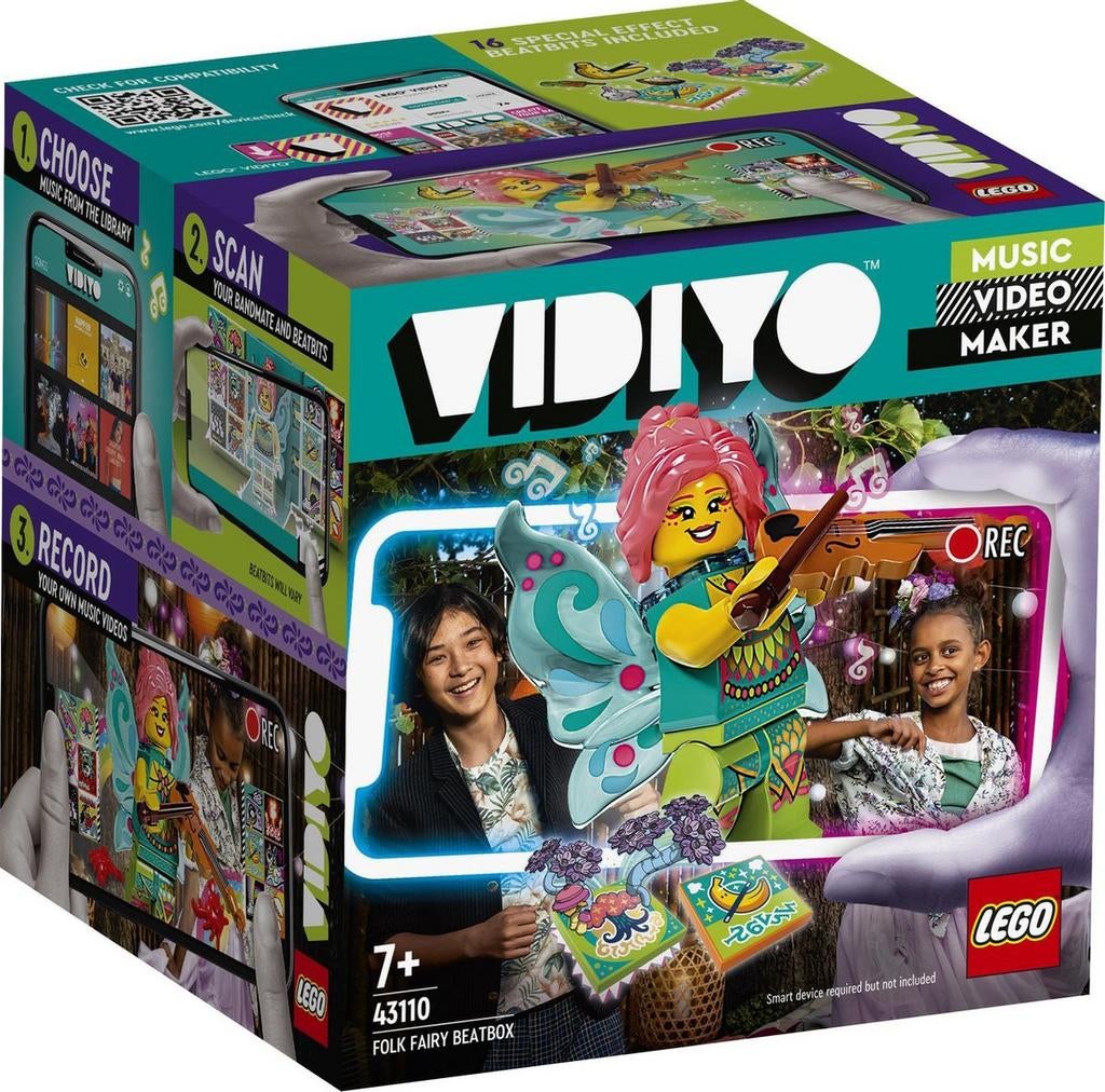 50% Korting op Lego VIDIYO 43110 Folk Fairy BeatBox, seald, Overige thema's, Lego, Nieuw, Ophalen of Verzenden