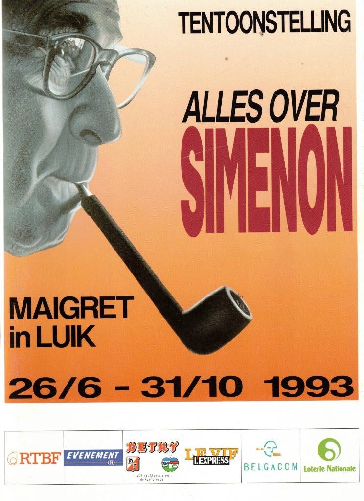 Catalogus Tentoonstelling 'Alles over Simenon' in Luik 1993, Gelezen, België, Diverse auteurs, Ophalen of Verzenden