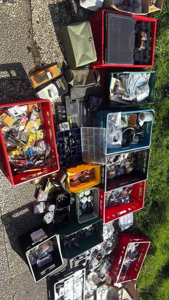 Mega grote partij hengelsport klein materiaal, Ophalen, Zo goed als nieuw, Overige typen