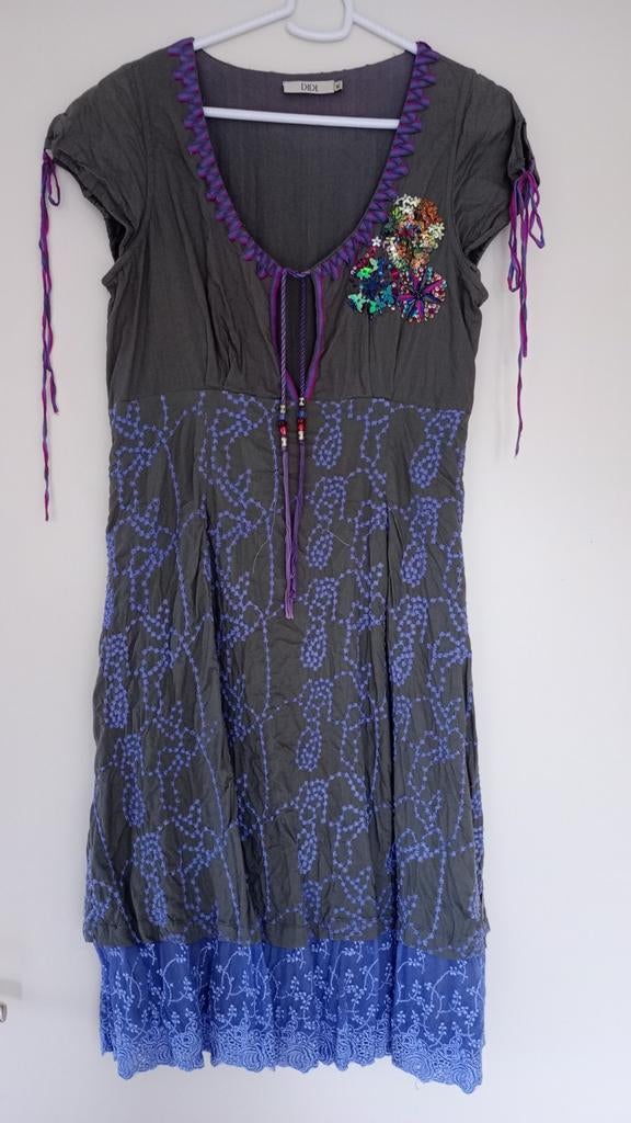 Didi jurk maat M groen met leuke details, Maat 38/40 (M), Didi, Ophalen of Verzenden, Gedragen