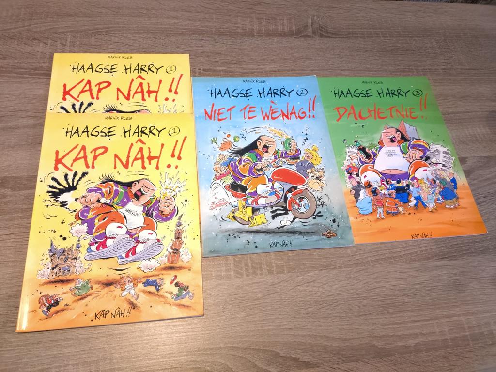 Haagse Harry Stripboeken Collectie (Deel 1, 2, 3), Boeken, Complete serie of reeks, Ophalen of Verzenden, Zo goed als nieuw