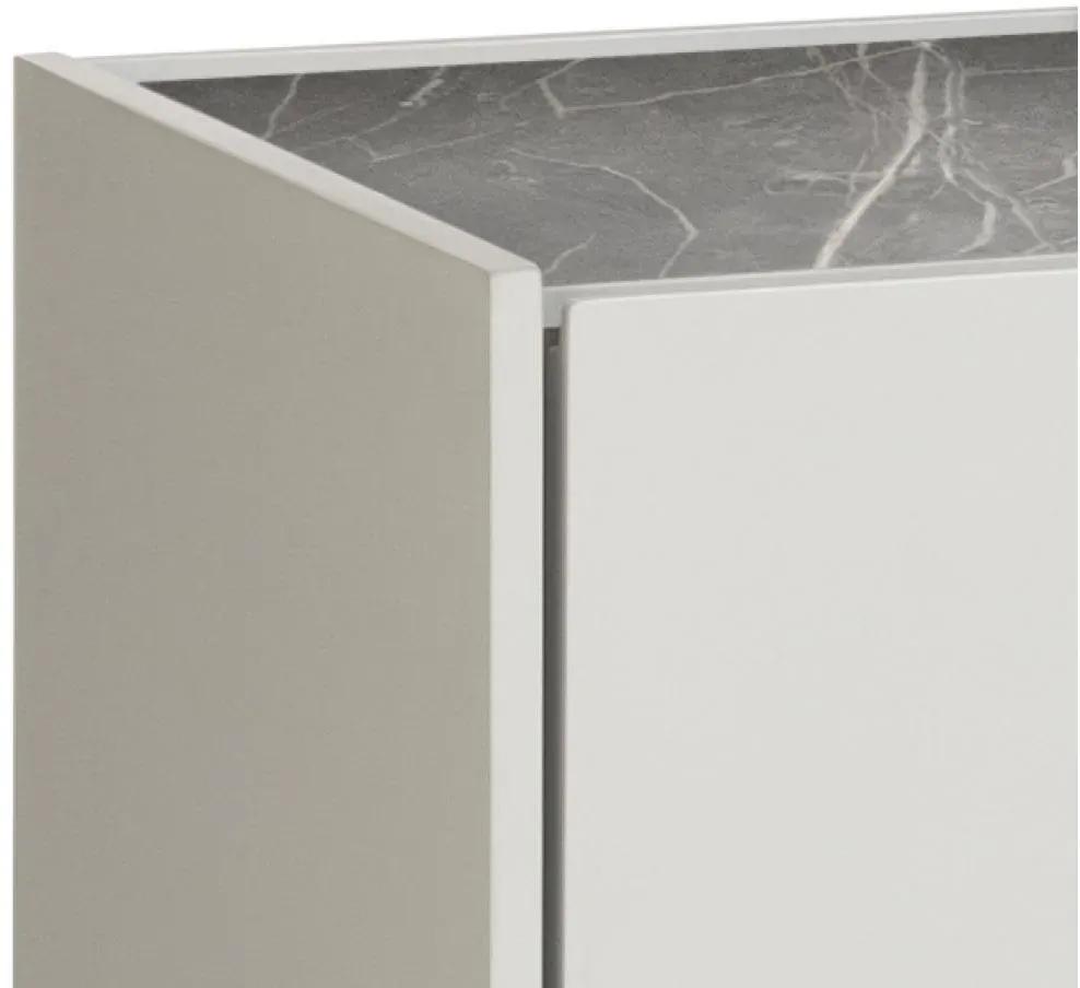 Luxe Xooon Design Dressoir - Nieuw | Marmerlook | Taupe, Overige materialen, Luxe, Nieuw, Ophalen of Verzenden