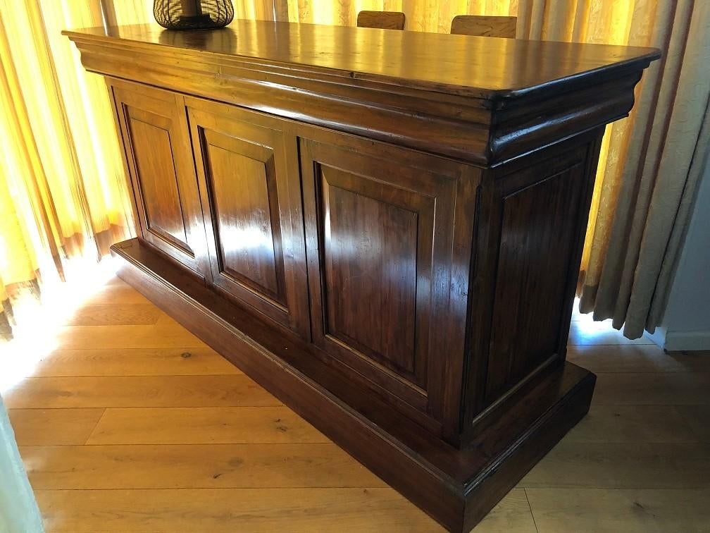 NIEUW UNIEK TEAKHOUTEN BARMEUBEL BAR MEUBEL flamant, Ophalen, Wilms, Inclusief barstoelen, Nieuw