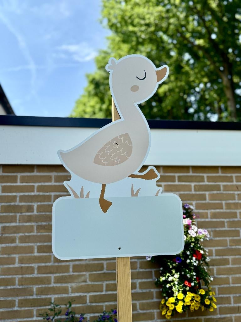 Te huur: geboortebord eendje!, Kinderen en Baby's, Ophalen, Nieuw, Geboortebord