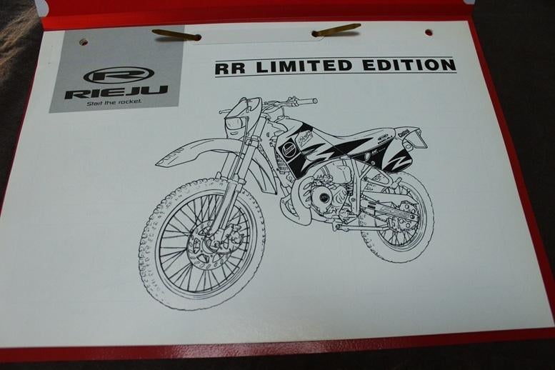 Rieju RR Limeted Edition parts list onderdelen boek, Ophalen of Verzenden, Zo goed als nieuw