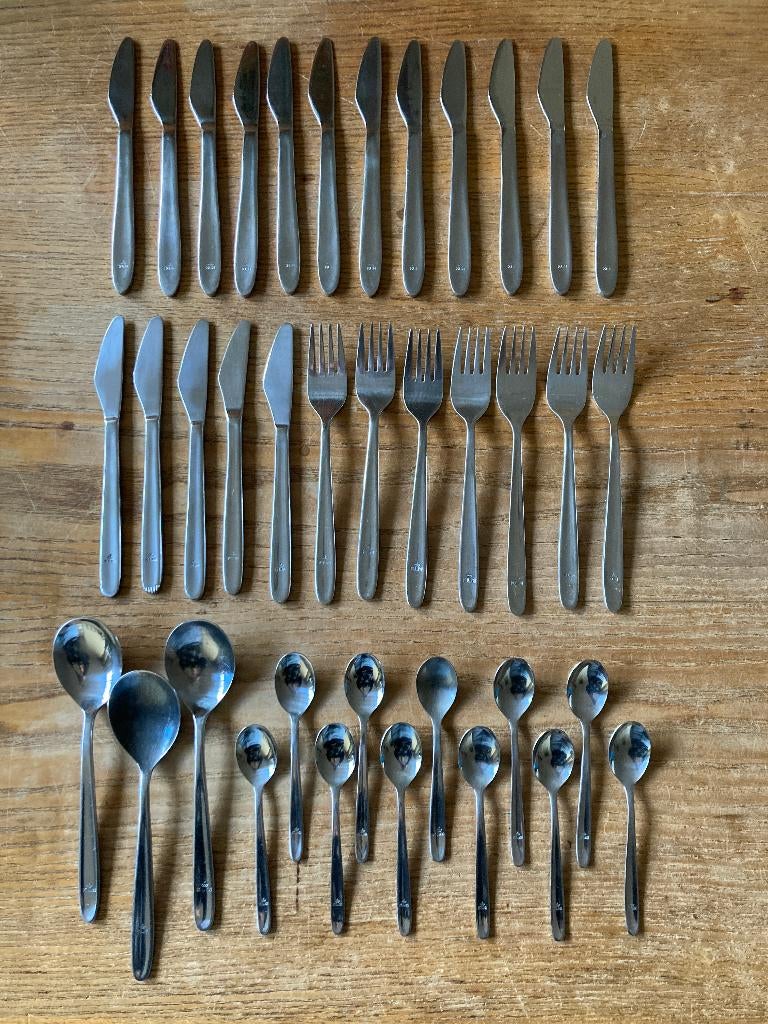 KLM bestek sola amefa mes vork lepeltje, Ophalen of Verzenden, Gebruikt, Overige typen