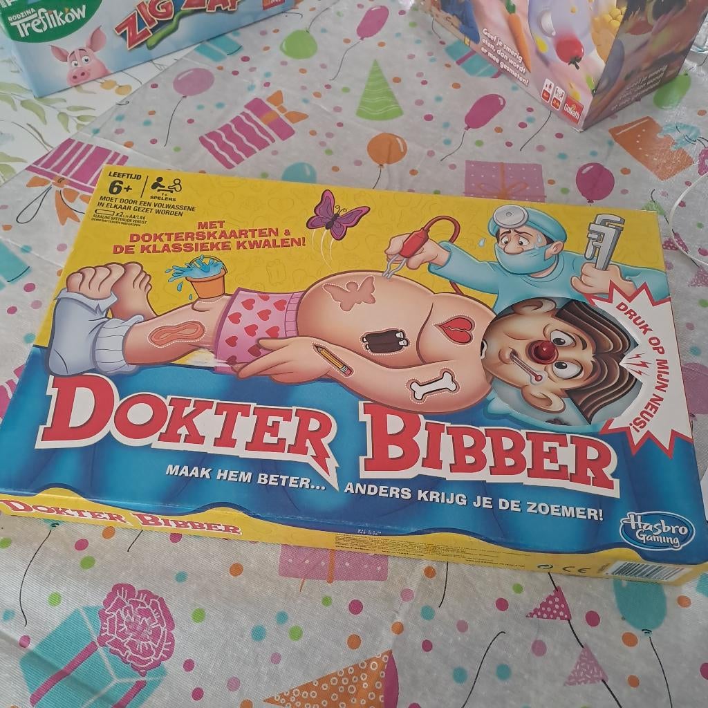Spel Dokter Bibber, Ophalen, Zo goed als nieuw, Hasbro
