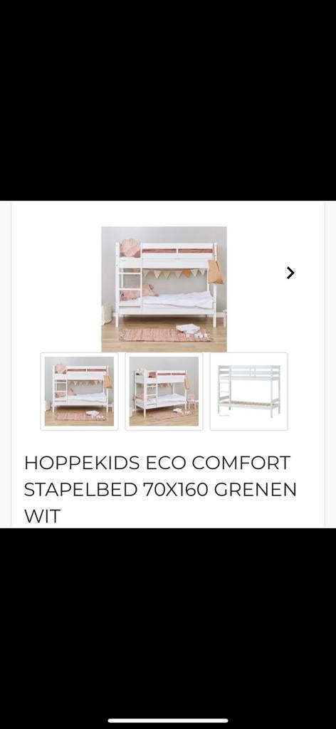 Hoppekids stabelbed wit, Kinderen en Baby's, Ophalen, Zo goed als nieuw, Stapelbed