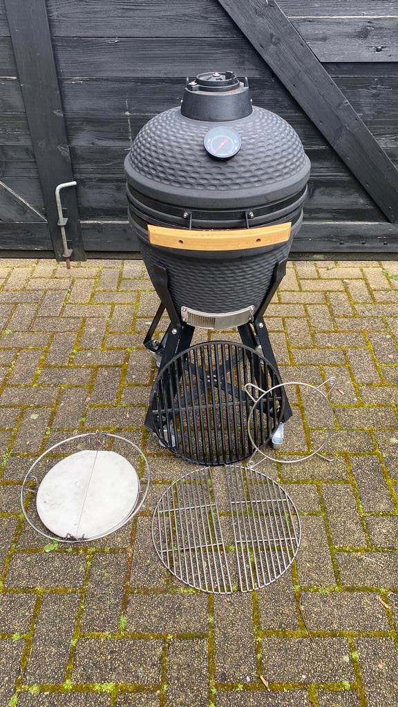 Nette Kamado barbecue 18 inch deflector extra roosters, Ophalen, Gebruikt