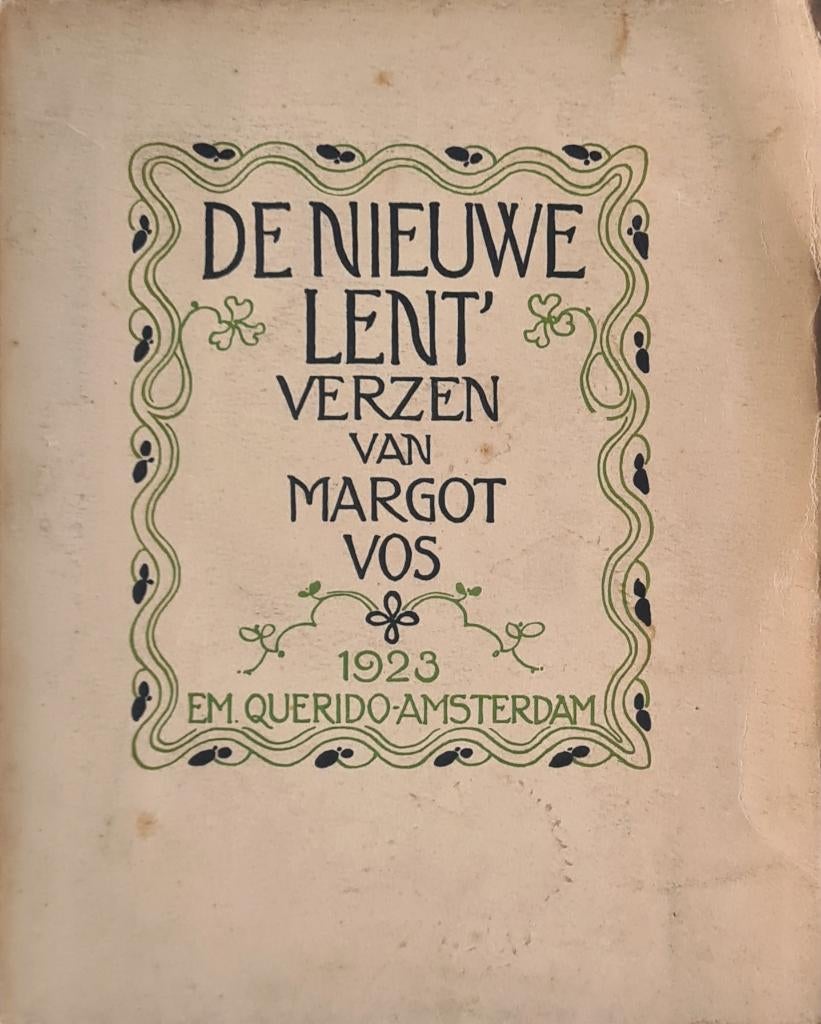 De nieuwe lent’ - Verzen door Margot Vos, 1923, Gelezen, Ophalen of Verzenden, Margot Vos, Eén auteur