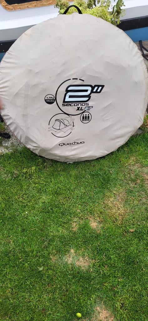 Quechua 2 Seconds XL Air 2-3 persoons tent, zeer netjes, Ophalen, Zo goed als nieuw, Tot en met 3