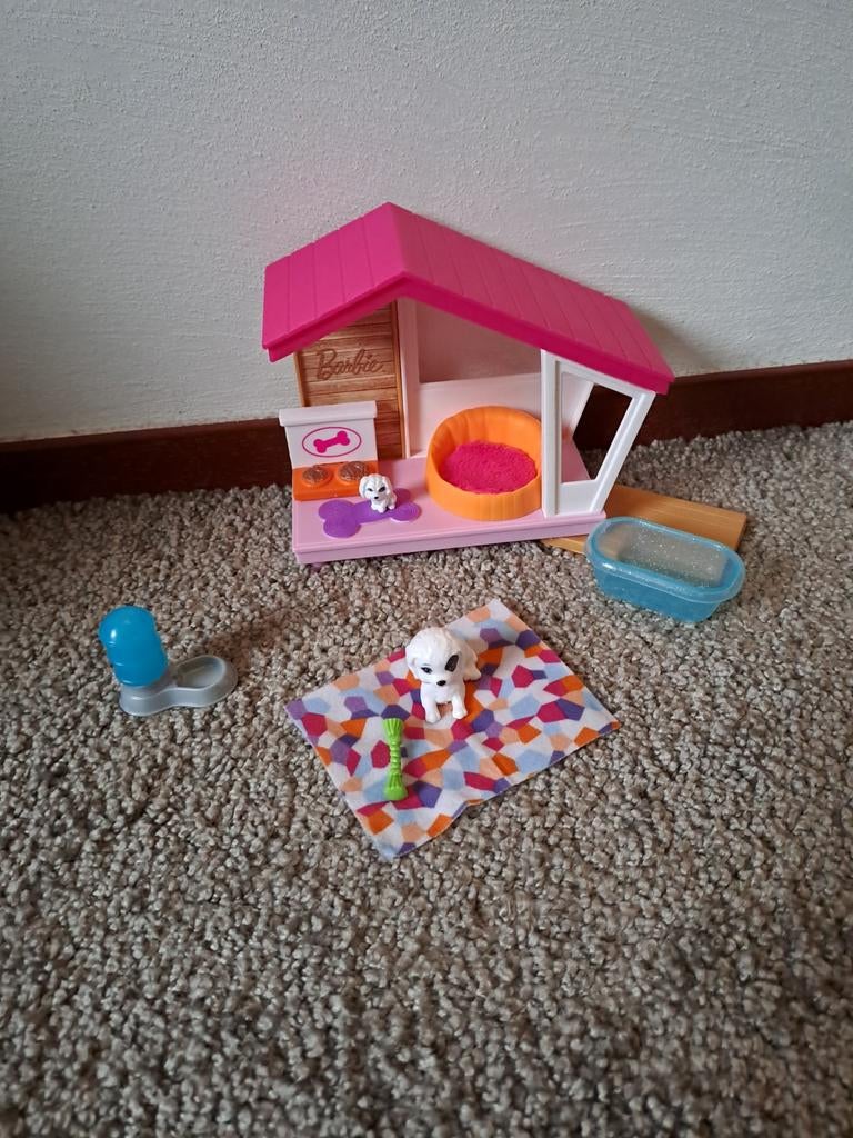 Barbie hondenhok speelset, Ophalen of Verzenden, Zo goed als nieuw, Barbie