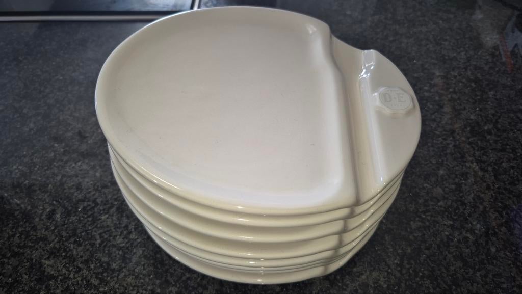 DE Douwe Egberts gebaksbordjes 8x, Ophalen of Verzenden, Zo goed als nieuw, Bord(en), Overige stijlen