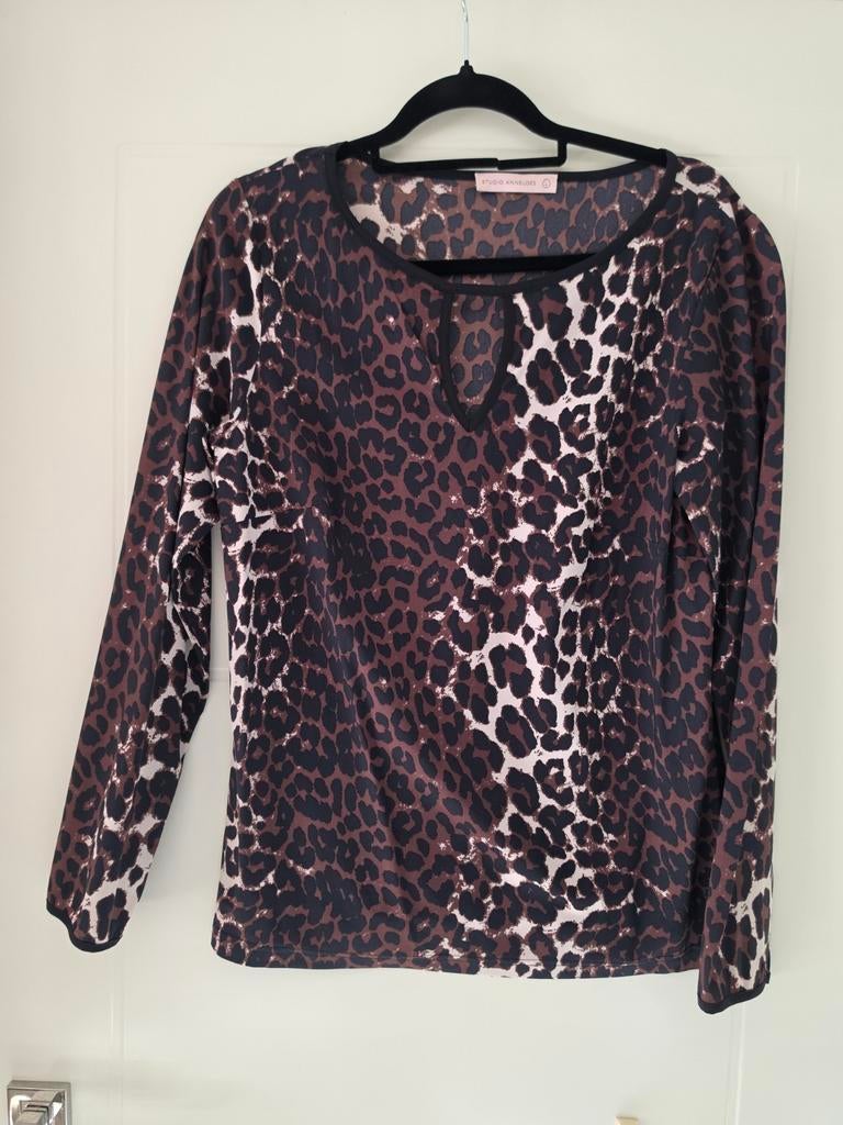 Studio Anneloes top met tijgerprint, maat L, Kleding | Dames, Tops, Ophalen of Verzenden