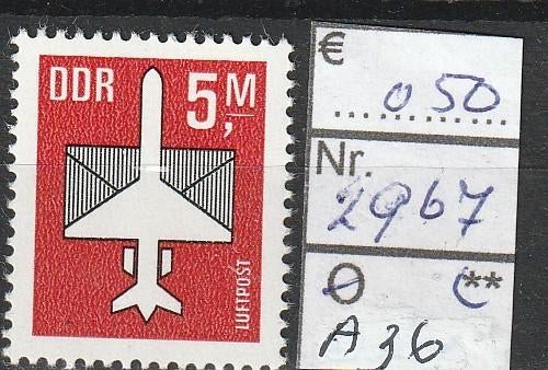 DDR Luchtpostzegel Michel 2967 Nr.A37p, Verzenden, DDR, Postfris