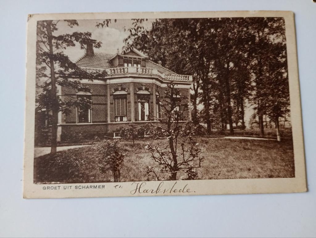 Scharmer Harkstede Villa, Ophalen of Verzenden, Voor 1920, Gelopen, Groningen