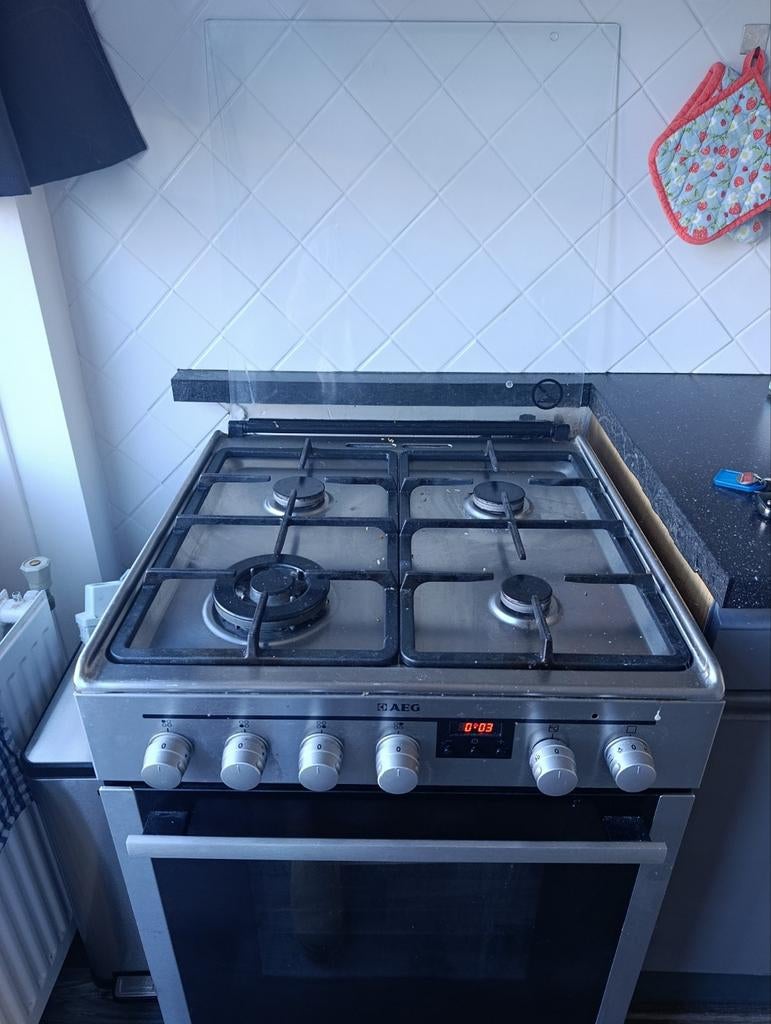 Gasfornuis inclusief oven, gebruikt, Ophalen, Gebruikt, 4 kookzones, Gas