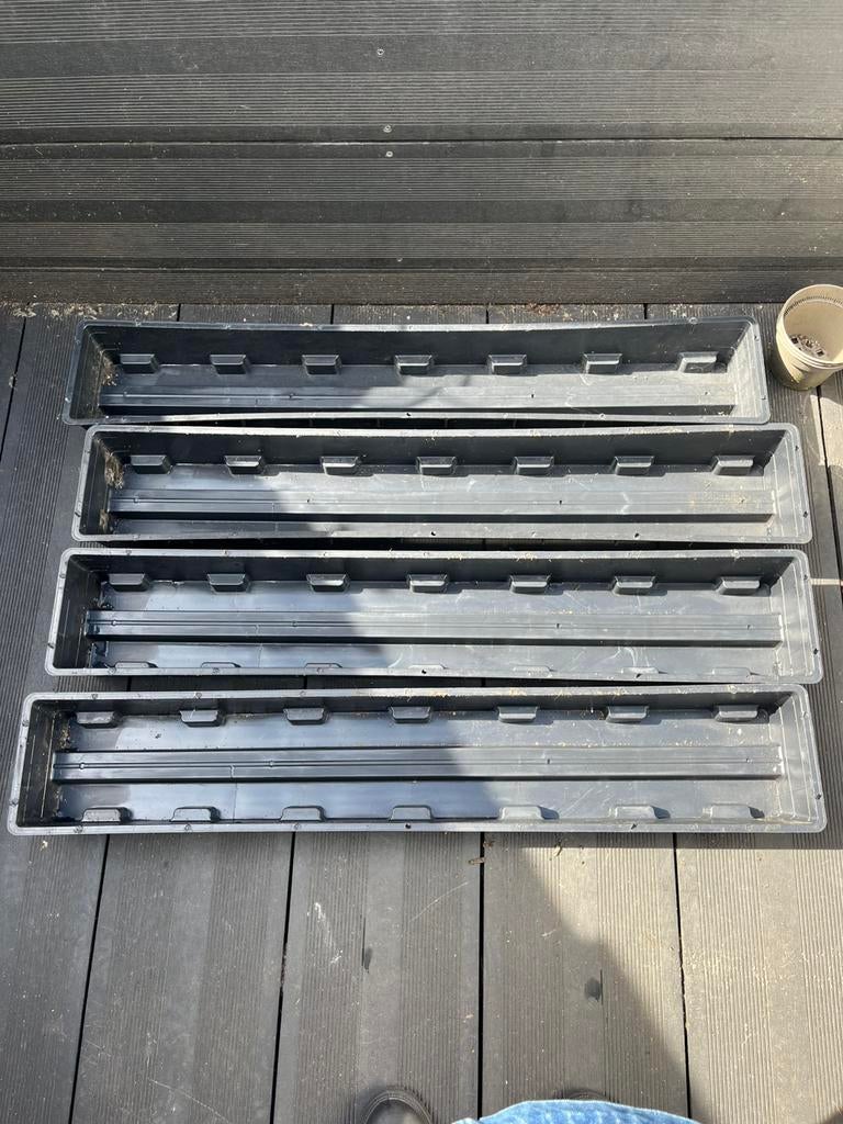 Plantenbak, Ophalen, Kunststof, Rond, Zo goed als nieuw