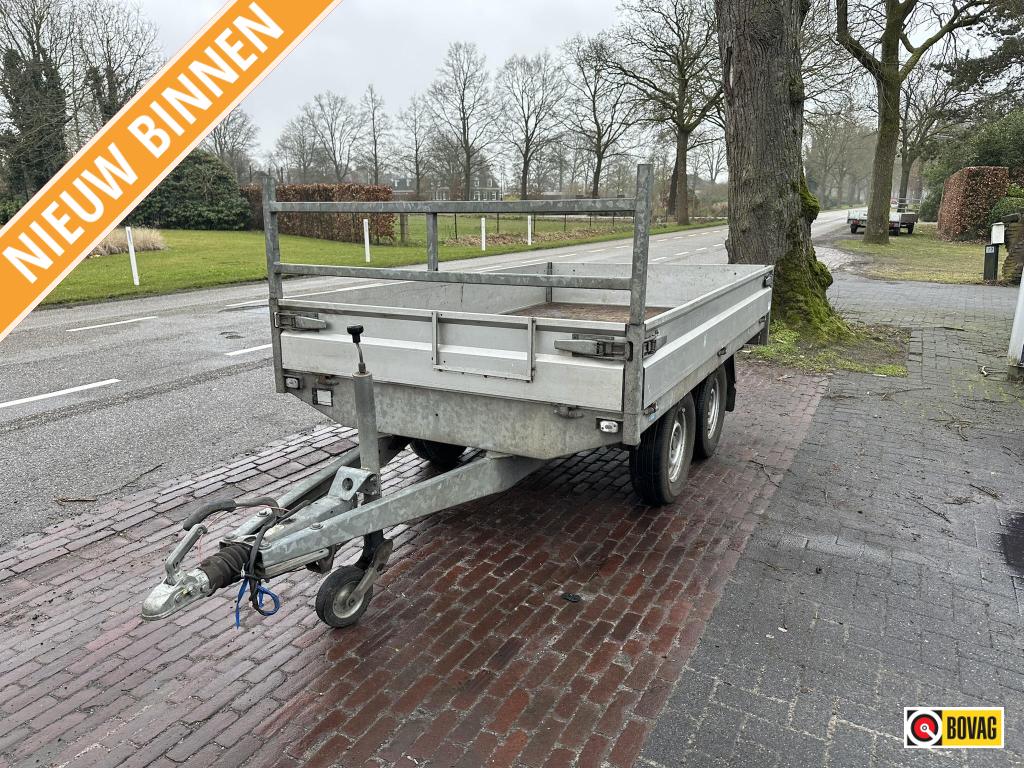 Hapert tandemasser plateauwagen 2T 280x160cm 1.895,- ex btw, Gebruikt