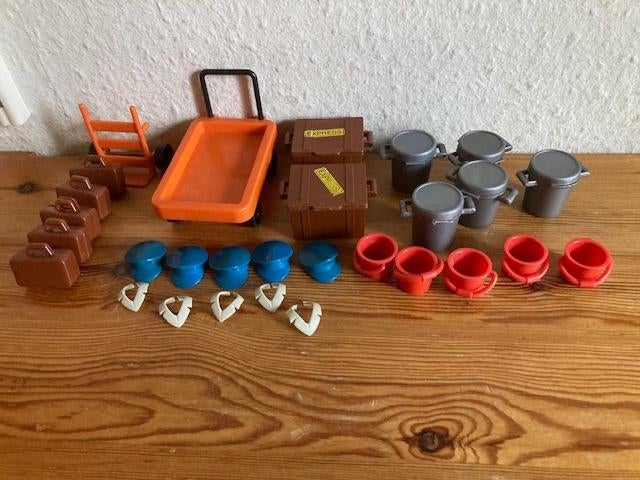 Playmobil vintage bagage perron set 3206 jaren 70 oud, Ophalen of Verzenden, Gebruikt, Complete set