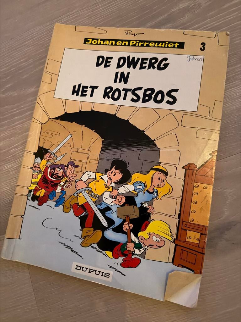 Johan en Pirrewiet - De Dwerg in het Rotsbos (nr. 3), Eén stripboek, Ophalen of Verzenden, Gelezen