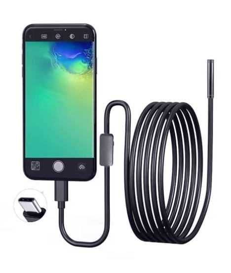 6 LED waterproof 2 In 1 lens USB endoscope met 7 mm camera, Ophalen of Verzenden, Nieuw, Overige typen, Apple iPhone