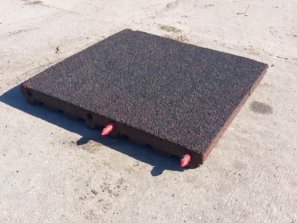 89 Rubber tegels 50x50x6, Ophalen, Gebruikt, -, -