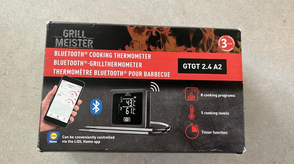 Grill Meister Bluetooth grillthermometer, Ophalen, Nieuw