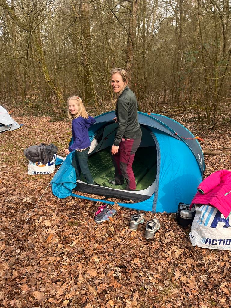 Quechua 2 Seconds tent 3 personen - Zo goed als nieuw, Caravans en Kamperen, Ophalen, Zo goed als nieuw, Tot en met 3